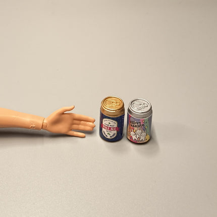 Re-Ment Miniature Ale Soda Cans – Lot of 2 Drinks (Pre-Owned)
