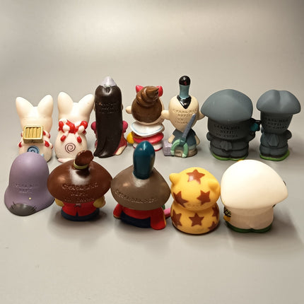 OJARUMARU Lot of 12 FINGER PUPPET 1.5" Mini Figure Anime Toy Collectible Rare
