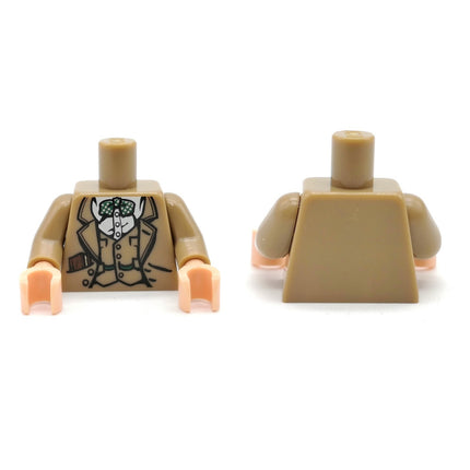 LEGO Indiana Jones Henry Jones Sr. Tan Suit Torso – Minifig iaj002 (Pre-Owned)