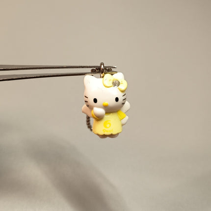 Sanrio Angel Hello Kitty Birth Stone – June Mascot Keychain (Pre-Owned)