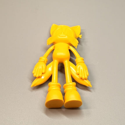 Sonic the Hedgehog TAILS Unpainted Prototype 4.5" Figure Bend-Ems Bendable Toy