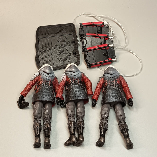 GI Joe Arctic Destro V26 Black Eyes & Cobra Vest – 4" Figure Lot of 3 (2010, Rare, Pre-Owned)