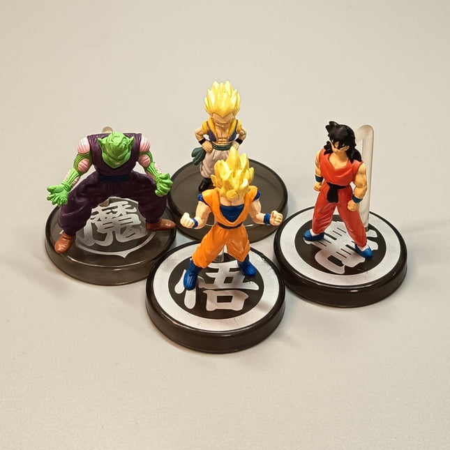 Dragon Ball SON GOKU YUMCHA PICCOLO Mini Figure Lot of 4 Full Color Toy Bandai