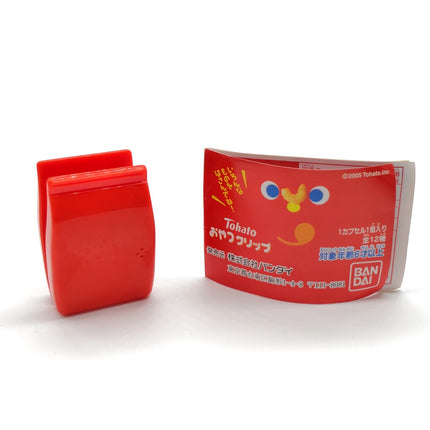 TOHATO Original Red 1.5" STATIONERY CLIP Miniature Capsule Toy Dollhouse Rare