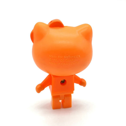 Sanrio Hello Kitty Orange Brick Kitty 3" McDonald's Figure (2006, Pre-Owned)