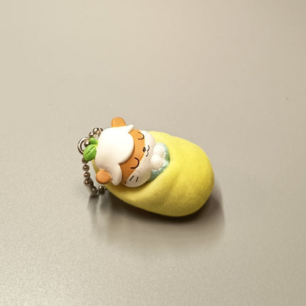 Sanrio Corocorokuririn Swaddle Baby – 1.25" Keychain (2022) (Pre-Owned)
