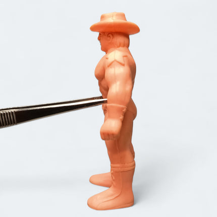 Kinnikuman TERRYMAN Cowboy Hat 3.5" Figure Keshi Muscle Rubber Toy Japan Rare