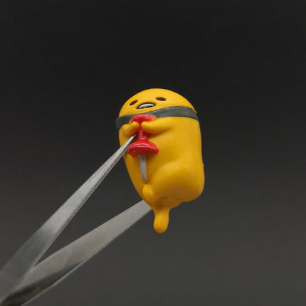 Sanrio Gudetama The Lazy Egg Holding Push Pin – 1" Cake Topper (2016, Pre-Owned)