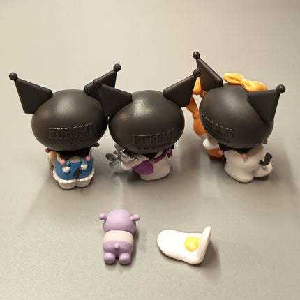 Sanrio Kuromi Cooking with Baku – 2" Figure (Lot of 3, 2022) (Pre-Owned)