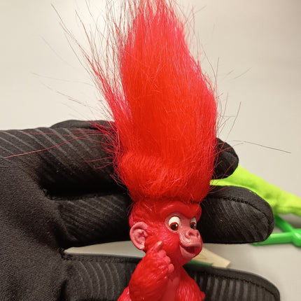 Mattel Disney Tarzan BANANA BUNCH RED GORILLA Mini Figure w PLUSH BANANA 1999