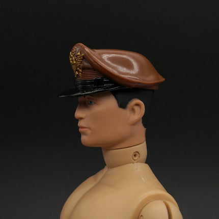 1/6 Scale US Military Visor Crusher Cap Hat Brown – for 12" Figure (Pre-Owned)