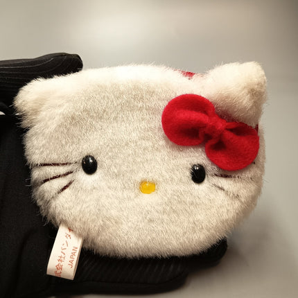 Vintage Sanrio Hello Kitty Head Coin Pouch – 4" Plush Bag (90s) (Pre-Owned)