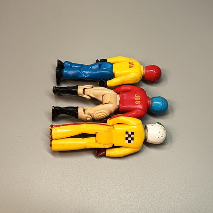 Vintage 70s Adventure People RACE CAR DRIVER Lot of 3 Mini Figure Fisher Price