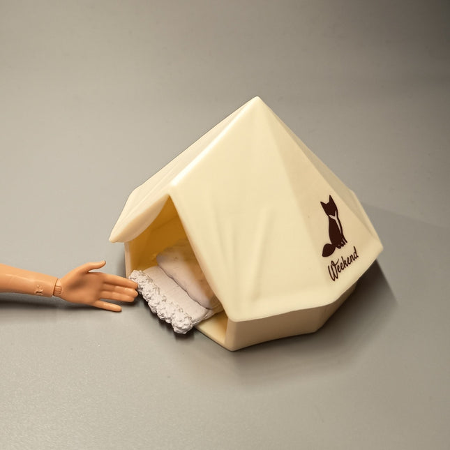 Re-Ment Miniature White Tent – Weekend Camp Series (Pre-Owned)