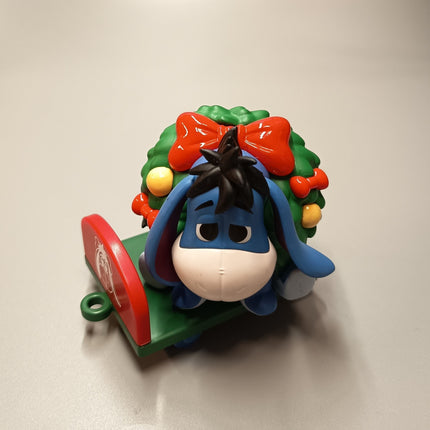 Winnie the Pooh Eeyore with Garland – 3" Christmas Figure (Pre-Owned)