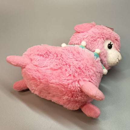 Amuse Baby Alpaca Pink Strawberry Alpacasso 5.5" Plush with Bow (Tagged)