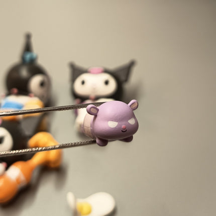 Sanrio Kuromi Cooking with Baku – 2" Figure (Lot of 3, 2022) (Pre-Owned)