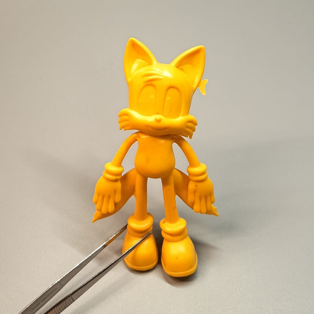 Sonic the Hedgehog TAILS Unpainted Prototype 4.5" Figure Bend-Ems Bendable Toy