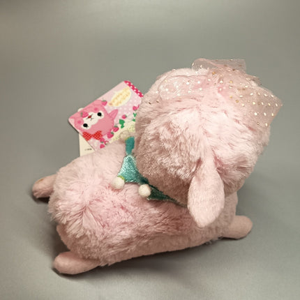Amuse Alpaca Light Pink Baby Alpacasso 5.5" Plush with Bow (Tagged)
