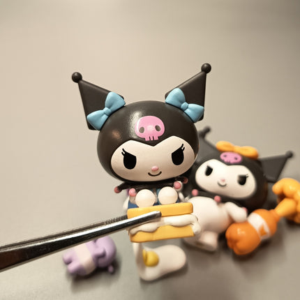 Sanrio Kuromi Cooking with Baku – 2" Figure (Lot of 3, 2022) (Pre-Owned)