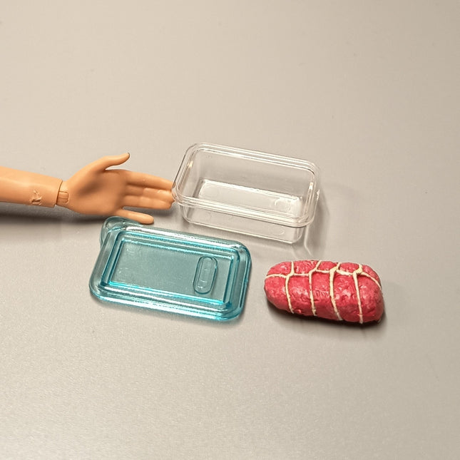 Re-Ment Miniature Container with Meat – Weekend Camp Series (Pre-Owned)