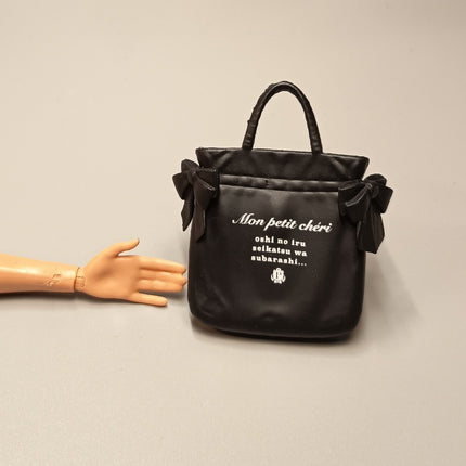 Re-Ment Miniature Black Tote Bag – Fashion Accessory (Pre-Owned)