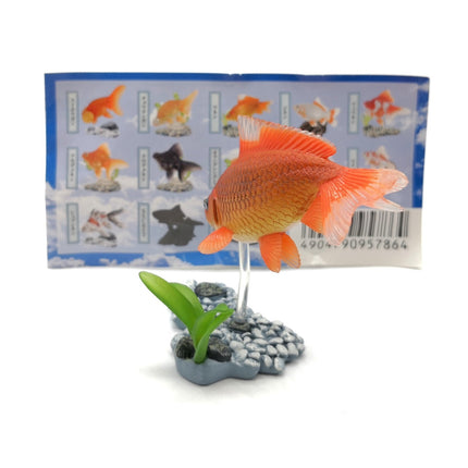 Freshwater Fish Japanese WAKIN ORANGE GOLDFISH Mini Figure Diorama Yujin Rare