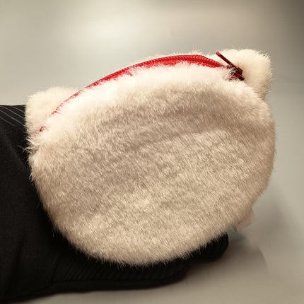 Vintage Sanrio Hello Kitty Head Coin Pouch – 4" Plush Bag (90s) (Pre-Owned)