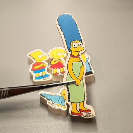 THE SIMPSONS FAMILY ERASERS Lot of 5 Mini Figure 2008 Fox Toy Collectible Rare