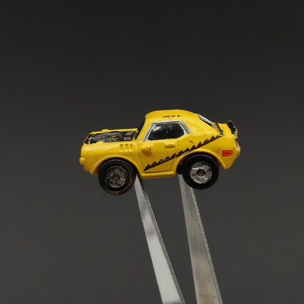 Vintage Micro Machines 1971 Plymouth Barracuda – 1986 Galoob Yellow Black Stripe (Pre-Owned)