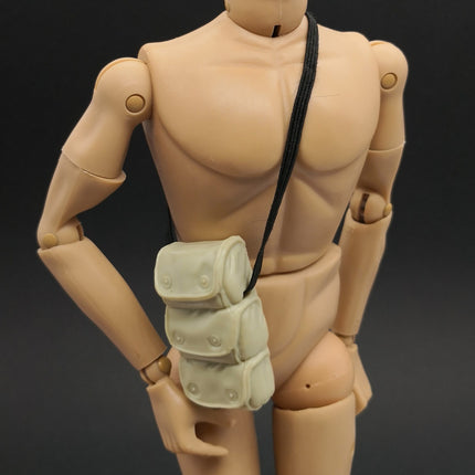 1/6 Scale Military Beige 1.5" Pouch Bag with Strap – for 12" Figure (Pre-Owned)