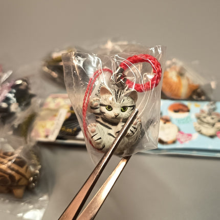 Miniature Adorable Kitty Cat Figures Lot of 8 – Keychain Dollhouse Toys (Pre-Owned)