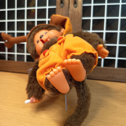 Monchhichi INSECT RHINO BEETLE BUG Mascot 7" Figure Plush Toy Doll Sekiguchi