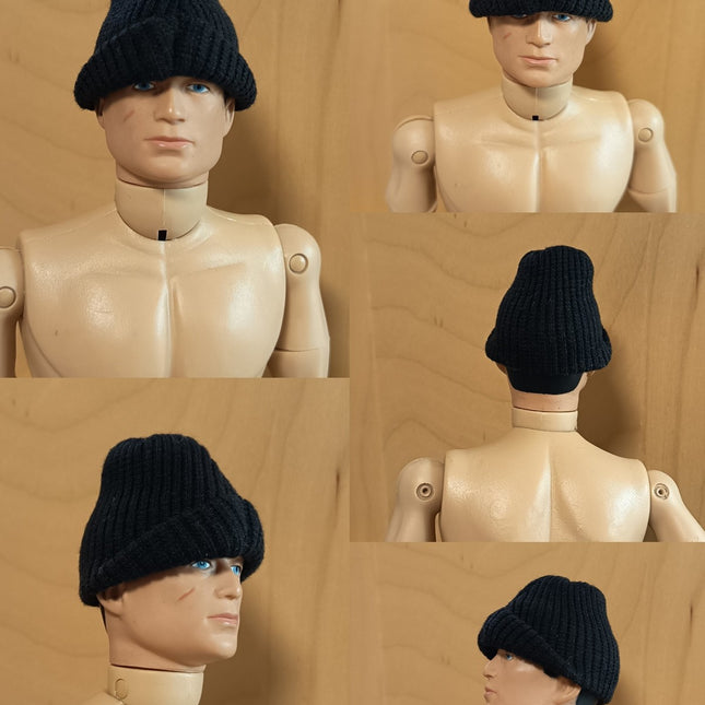 1/6 Scale Black Beanie Hat Cap – for 12" Action Figure (Pre-Owned)