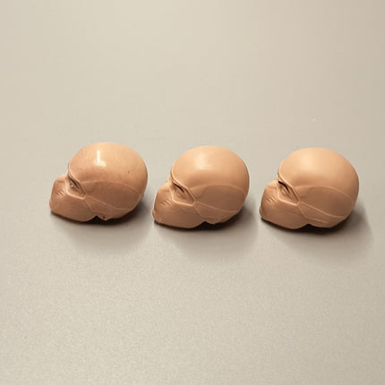 Mezco One:12 GI Joe Storm Shadow Head Sculpt – Unpainted Lot of 3 (Pre-Owned)