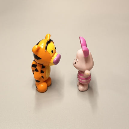 Winnie the Pooh Tigger & Piglet – 1.75" Cake Topper Figures (Pre-Owned)
