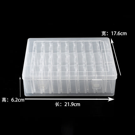 Transparent Plastic Storage Box (30 Mini Boxes) for Miniature & Crafts