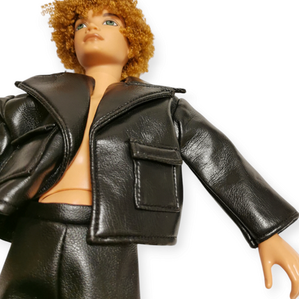 Mattel My Scene Male Doll Bryant – Faux Black Leather Outfit (Pre-Owned)