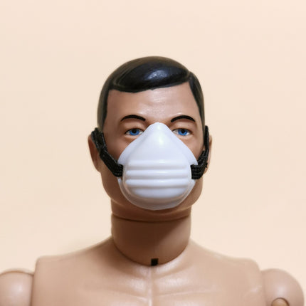 1/6 Scale Male White Face Mask with Strap – for 12" Figure (Pre-Owned)