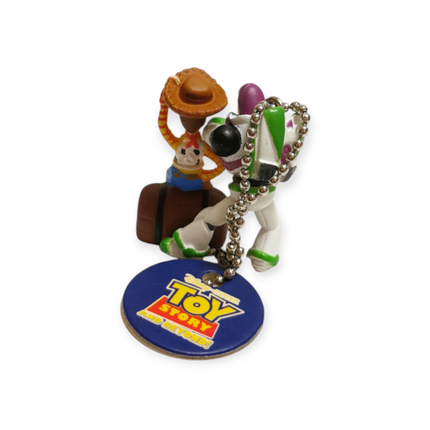 Toy Story Buzz Lightyear & Woody 1" Mini Figures – Keychain Pair (Pre-Owned)