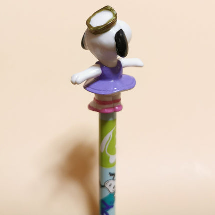 Peanuts Snoopy Pencil & Belle Pencil Topper – 1.5" PVC Figure (Rare, Pre-Owned)