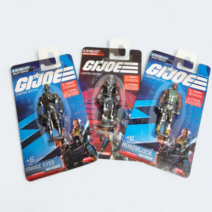 Miniature GI Joe Snake Eyes Roadblock Destro – 2.5" MOC Figure (Hasbro, New)