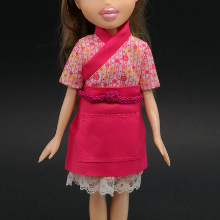 Pink Kimono Waitress Uniform – for Bratz & Licca Chan (Re-ment, Pre-Owned)