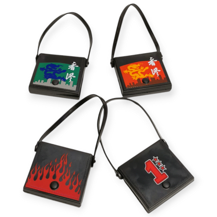 1/6 Scale Black Shoulder Bag – Lot of 4 (Mattel Flavas, Pre-Owned)
