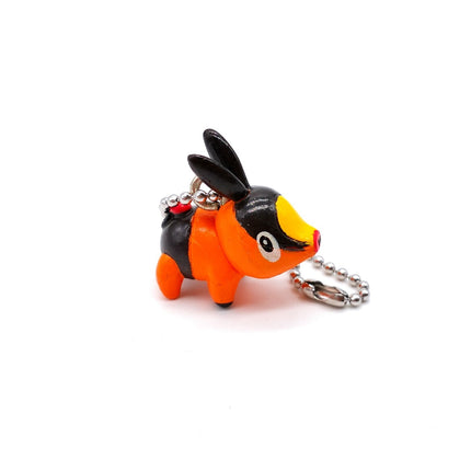 Pokemon Tepig 1/2" Mini Figure – Keychain Charm (Nintendo, Pre-Owned)