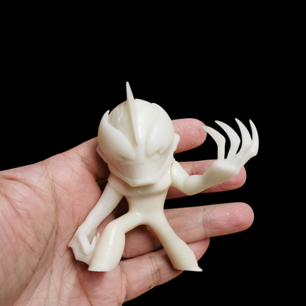 Evil Ultraman Belial Beast Kingdom 3" Figure – Unpainted Prototype MEA-042 (Pre-Owned)