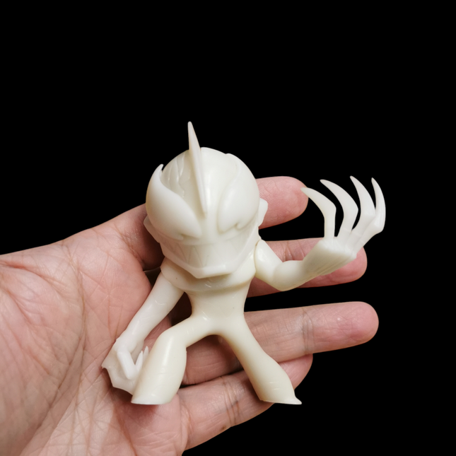 Evil Ultraman Belial Beast Kingdom 3" Figure – Unpainted Prototype MEA-042 (Pre-Owned)