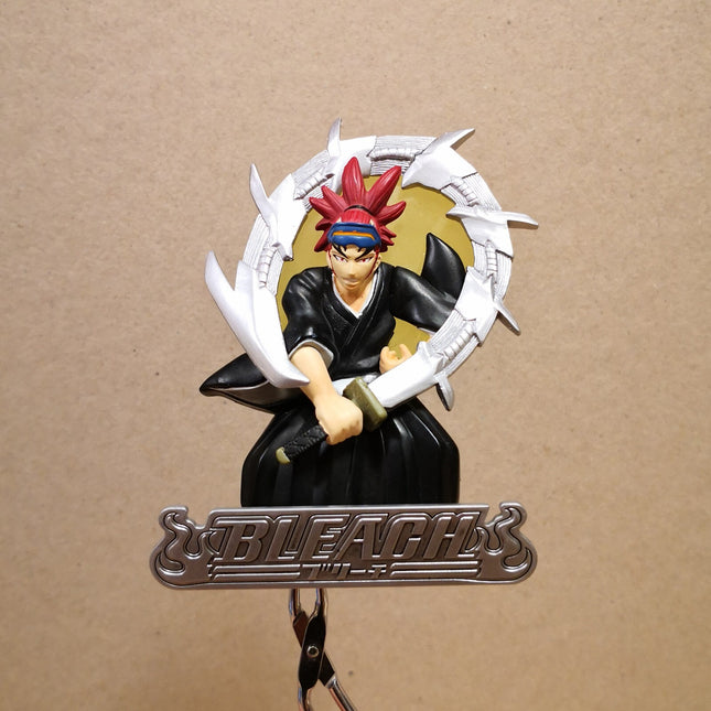 Bandai BLEACH RENJI ABARAI 3" Mini Figure w Mini Stand 2005 Anime Collectible