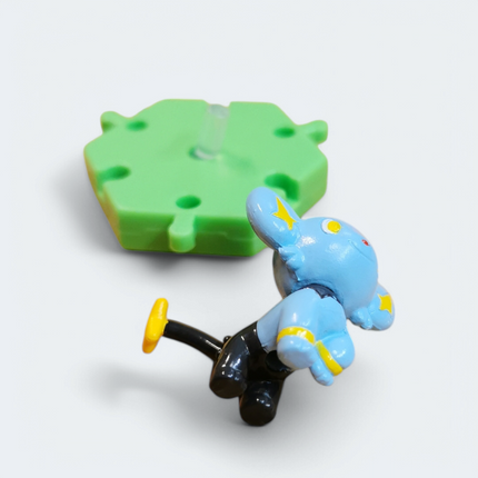 Pokemon Shinx 1" Mini Figure with Stand – Encyclopedia Zukan (Bandai, Pre-Owned)