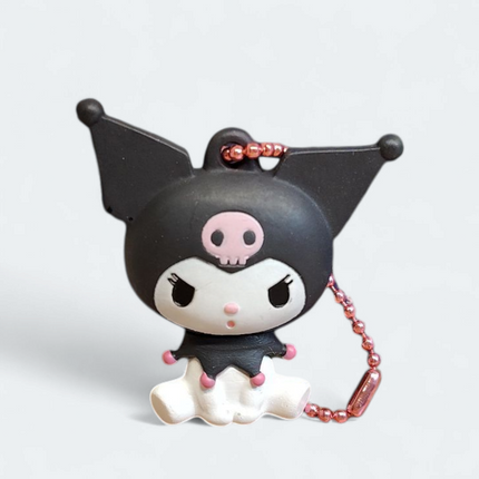 Sanrio Kuromi Petanko Flat – 1.75" Keychain (2021) (Pre-Owned)